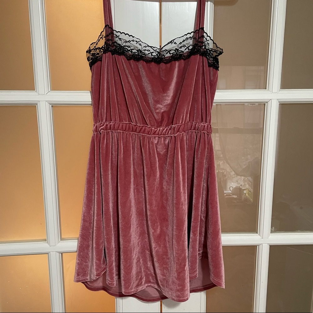 valfre velvet lace slip dress Large